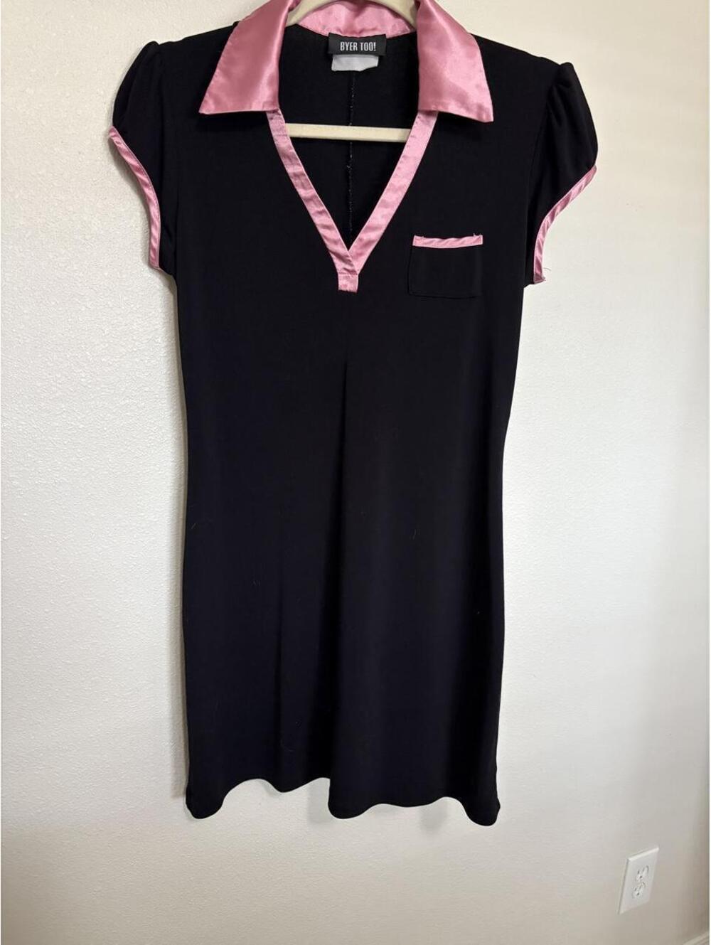 Byer Too! Women's Black and Pink Dress